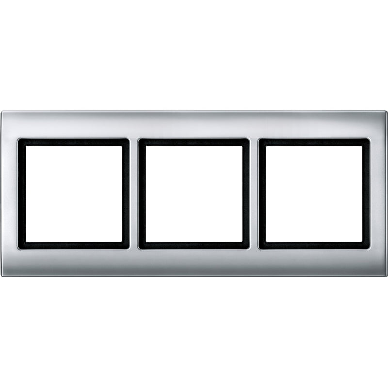 Merten - Abdeckrahmen Rahmen 3f.alu 400360 waage/senkrecht
