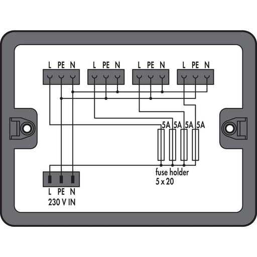 WAGO - Kompaktverteiler für steckbare Gebäudeinstallation Verteilerbox 899-631/315-000 schwarz