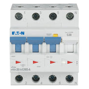 Eaton - Kombination FI-Schalter/Leitungsschutzschalter FI/LS Kombination mRB4-20/3N/C/003-A 20A 30mA