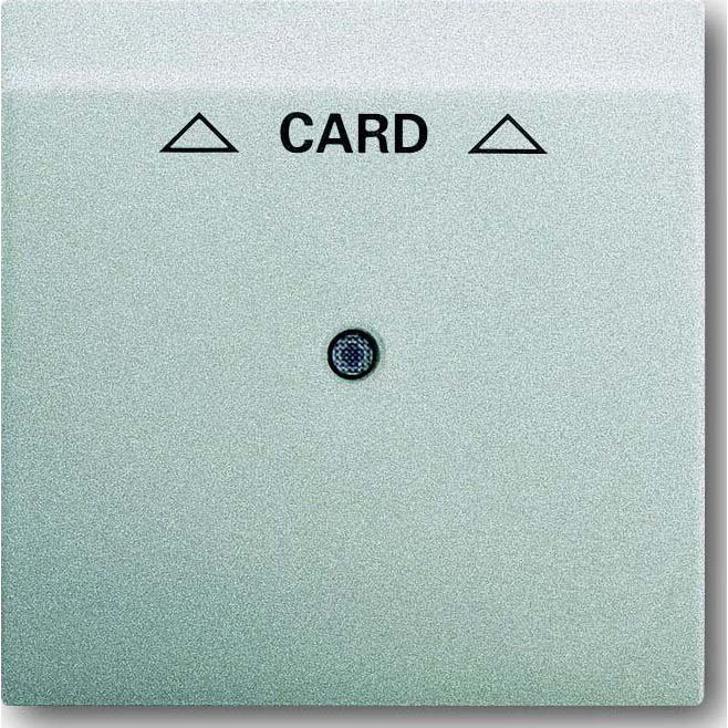 Busch-Jaeger - Abdeckung/Bedienelement für Installationsschalterprogramme Zentralscheibe alu/si 1792-783 für Cardschalter