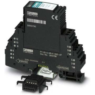 Phoenix Contact - Überspannungsableiter für Informations-/MSR-Technik Überspannungsschutz-Gerät PT-IQ-5-HF+F-5DC-PT für HF Anwendungen