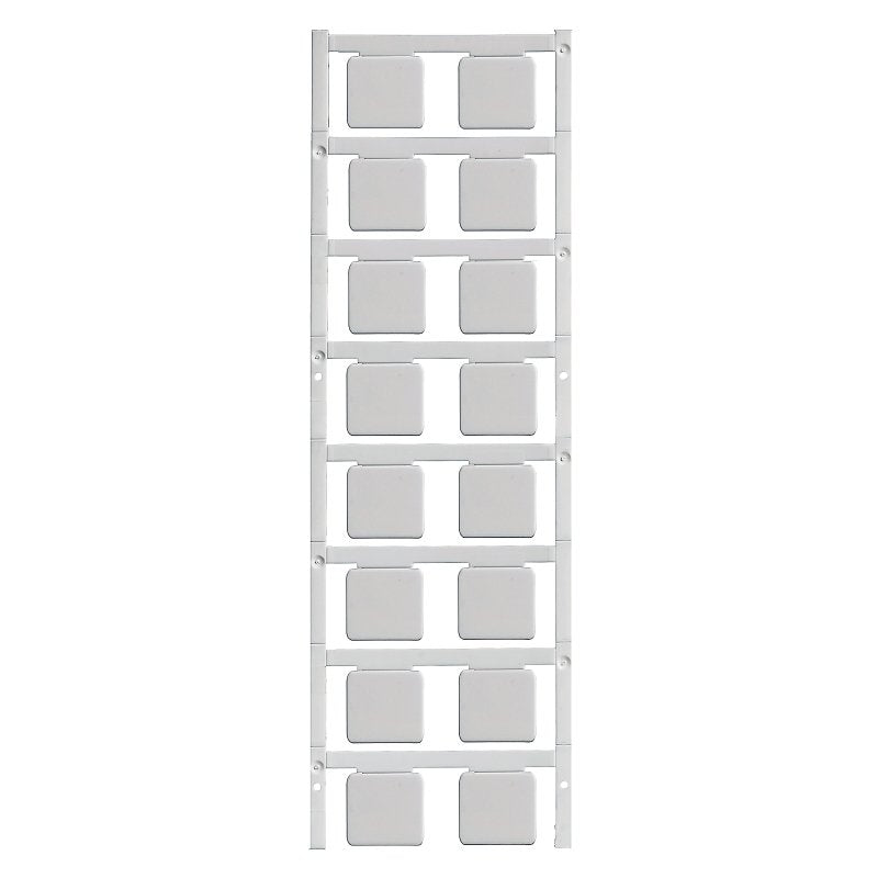 Weidmüller - Kennzeichnungsmaterial Gerätemarkierer SM 22/22 K MC NE GR 22x22mm, grau − 80 Stück