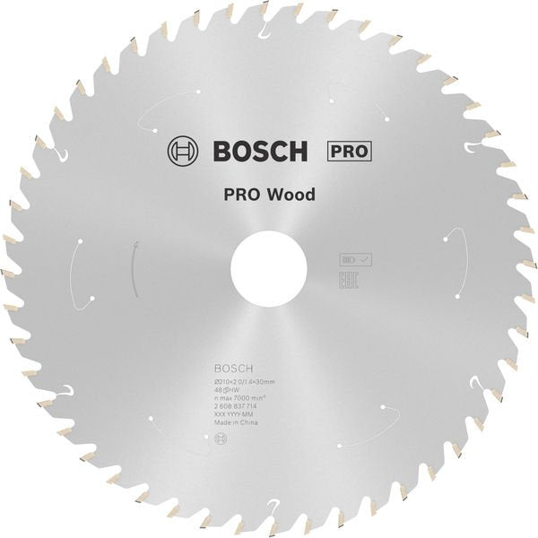Bosch - Kreissägeblatt PRO Wood cordless 2608837714 Kreissägeblatt 210 x