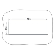 WAGO - Zubehör/Ersatzteile für steckbare Gebäudeinstallation Snap-In-Rahmen 770-321 5-pol.,0,5 2,0mm,sw − 100 Stück