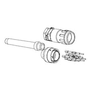 ABB Stotz S&J - Zubehör/Ersatzteile für Zustimmschalter Cannon Stiftstecker JSHK1-B HD4 für Kabelmontage