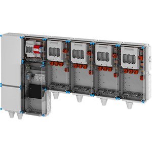 Hensel - Verteilerschrank für Energieversorgung Ladeverteiler Mi EV 140kW 4001 f.4 Abgänge a 140kW