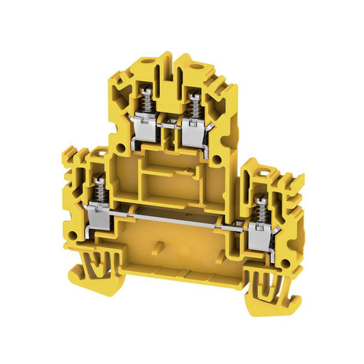 Weidmüller - Durchgangs-Reihenklemme Klemme WDK 4N GE Schraubanschl.,4mm² − 50 Stück