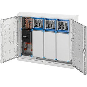 Hensel - Verteilerschrank für Energieversorgung Ladeverteiler Mi EV 43kW 9010 b. z. 9 Ladepunkte