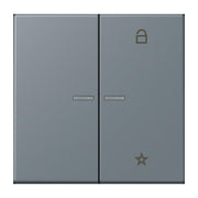 Jung - Bedienelement intelligent eNet Taster Universal 1f. FM LC 1701 251 gris 59 (4320H)