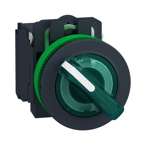 Schneider Electric - Wahlschalter, Komplettgerät Leuchtwahlschalter XB5FK123G5 gn,110V,1Ö1S,2St