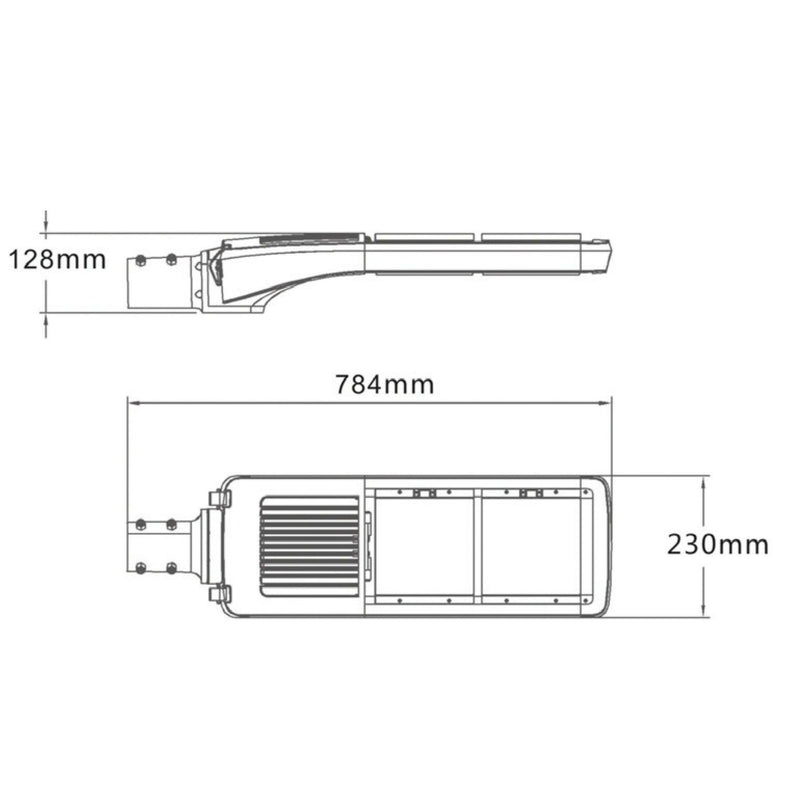 Abalight - Straßen- und Platzleuchte LED-Außenleuchte MAIN-120-760-T 6000K