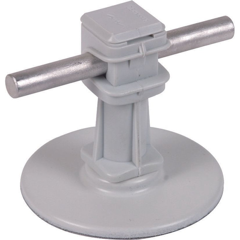 DEHN - Dachleitungshalter für Blitzschutz Leitungshalter grau DLHDS8H36KP67KGR H36mm m.Klebepad