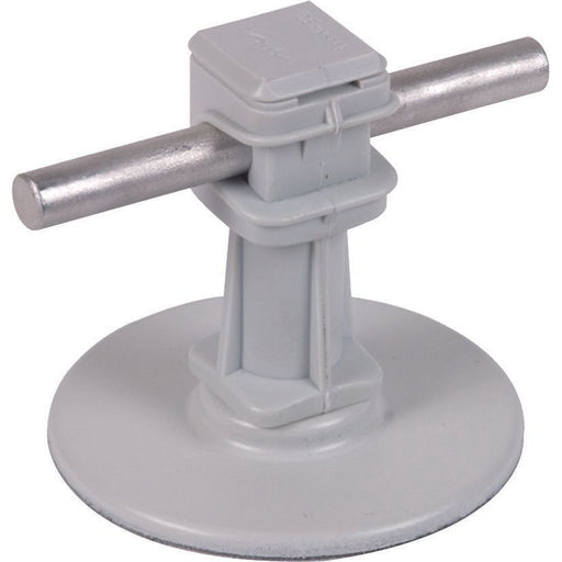 DEHN - Dachleitungshalter für Blitzschutz Leitungshalter grau DLHDS8H36KP67KGR H36mm m.Klebepad