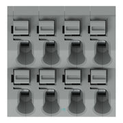 WAGO - Leiterplattenklemme DoppelstockLeiterplattenk. 250-704 Drücker,1,5mm²,gr − 33 Stück