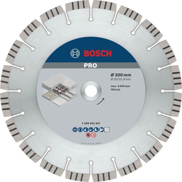 Bosch - Trenn-/Schleifscheibe Diamanttrennscheibe 2608602657 PRO Concrete