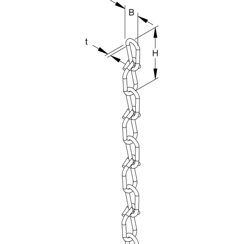 Niedax - Kette Knotenkette KCH 20 − 30 Meter