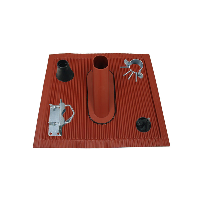 Televes - Antennenmontagematerial Mastzubehör-Set MAZ60R rot