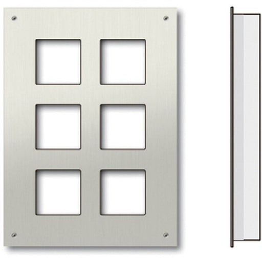 TCS Tür Control - Montageelement für Türstation Frontplatte UP ZAU2008-0030 für 2x3 AMI-Module