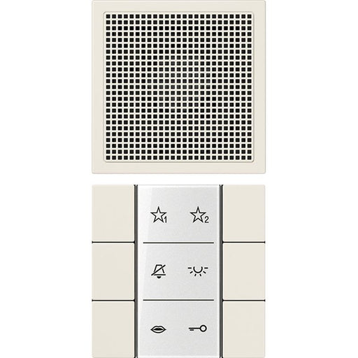Jung - Innenstation für Türkommunikation Audio-Innenstation SI AI LS 6 W m.Beschriftungsfeld − 1 Stück by Jung
