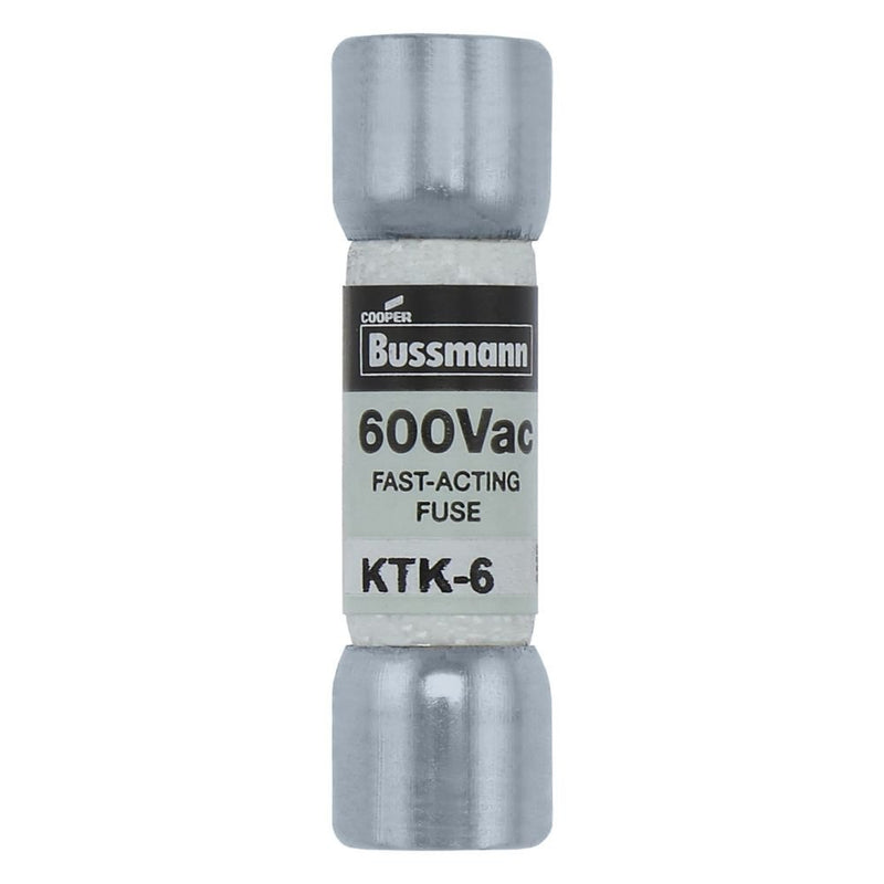 Eaton - HRC-Sicherung Sicherungseinsatz KTK-6 6 A, AC 600 V − 10 Stück