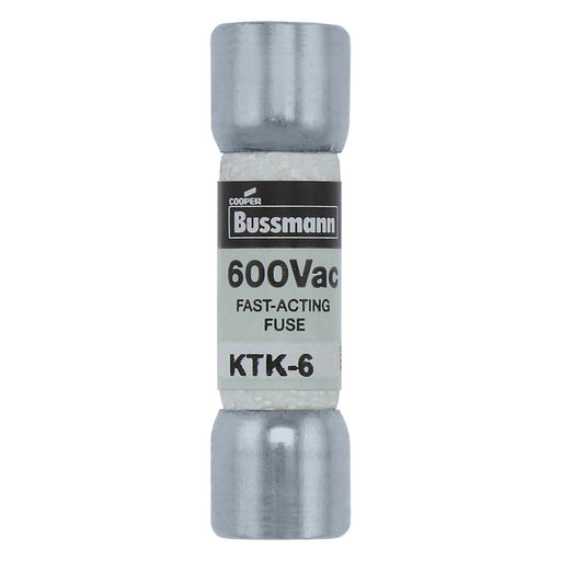 Eaton - HRC-Sicherung Sicherungseinsatz KTK-6 6 A, AC 600 V − 10 Stück