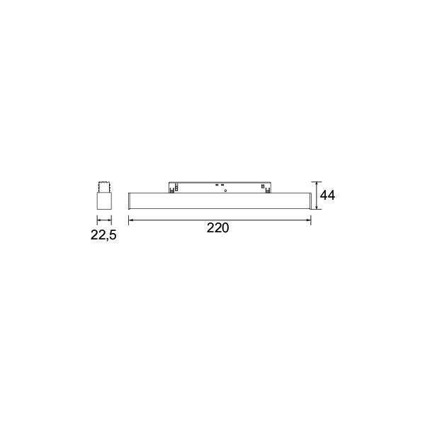 Brumberg Leuchten - Downlight/Strahler/Flutlicht LED 48V Linear-Leuchte 43110083 dimmbar