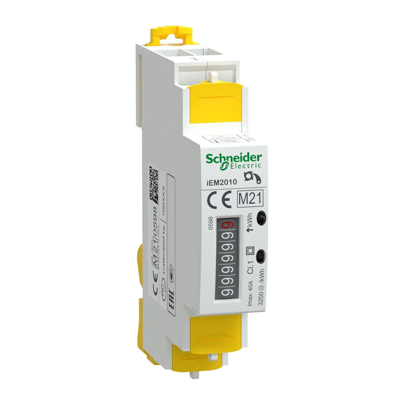 Schneider Electric - Elektrizitätszähler Energiezähler IEM2010 A9MEM2010 1P 40A Puls Mid