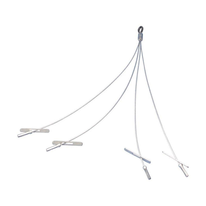 Erico - Drahtseilabhängung Kippelement SLD15QT250 mit Schlaufe, 1,5mm − 20 Stück