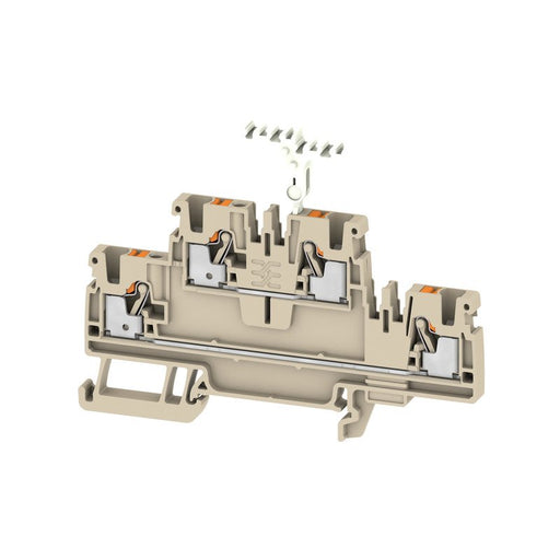 Weidmüller - Durchgangs-Reihenklemme Klemme A2T 2.5 SNAPMARK PUSH IN, 2.5 mm² − 50 Stück