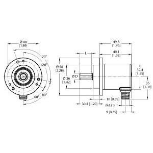 Turck - Drehgeber Absoluter Drehgeber REM-116T1 #100012457 Multiturn