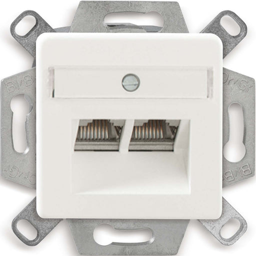 Dätwyler IT Infra - Kommunikationsanschlussdose Kupfer Anschlussdose Cat.6A 435060 CSA Plus 2/8 RAL9010