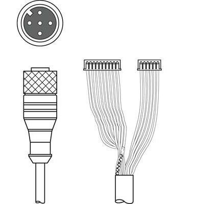 Leuze - Konfektioniertes Sensor-Aktor-Kabel Verbindungsleitung K-DS M12A-M#50115049