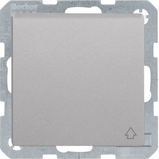 Berker - Steckdose SCHUKO-Steckdose alu/lack 47516084 mit Klappdeckel