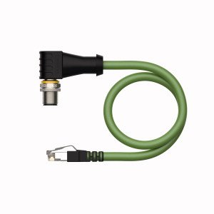 Turck - Rundsteckverbinder, feldkonfektionierbar (Industriesteckverbinder) Verbindungsleitung WSSD-RJ45S-4422-0.3M