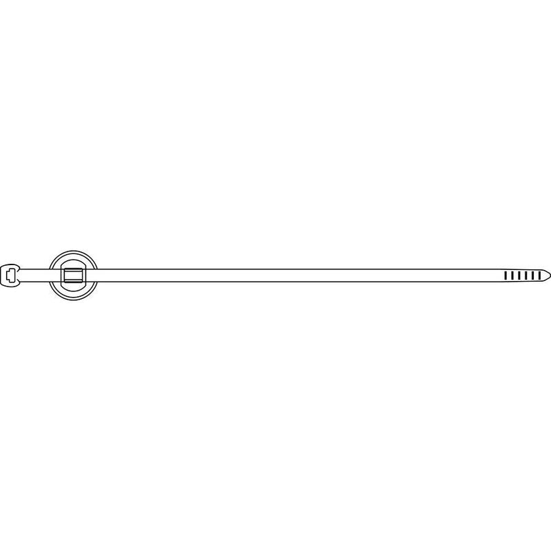 HellermannTyton - Kabelbinder Befestigungsbinder 150-93100(500) 200x4,6 schwarz − 500 Stück