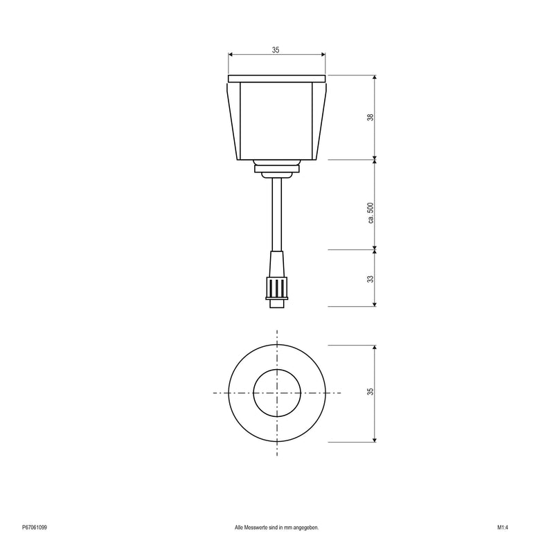 EVN Lichttechnik - Bodeneinbauleuchte LED-Einbauleuchte P67 061099 24VDC 0,6W RGB