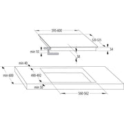 Gorenje - Kochfeld EB-Autark-Kochfeld Indukt. GI6401BX 60cm,4 Kochz