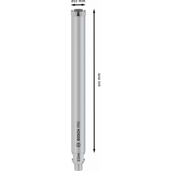 Bosch - Bohrkrone PRO Nassbohrkrone, 32 x 2608601734 300 mm, G 1/2 Zoll