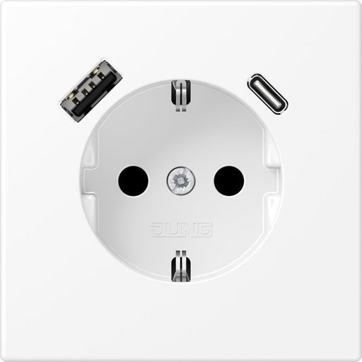 Jung - Steckdose SCHUKO Steckdose LS 1520-15 CA WWM mit USB Typ AC