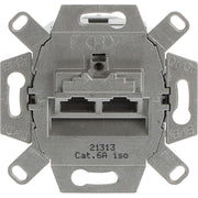 Busch-Jaeger - Einsatz/Abdeckung für Kommunikationstechnik UAE-Doseneinsatz 0218/12-101 Cat. 6, 2fach