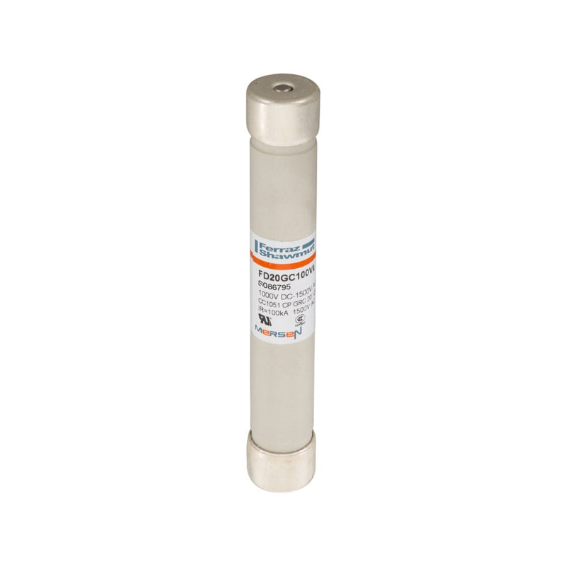 Mersen - Zylindrische Sicherung Sicherungseinsatz zylindr. FD20GC100V40T gR 20x127 40A − 10 Stück