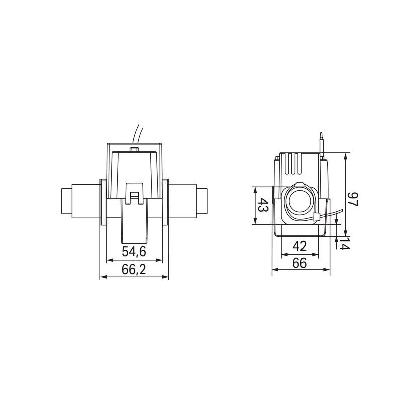 WAGO - Stromwandler Kabelumbau-Stromwandler 855-5005/500-001 500A/5A 0.5VA Kl.1
