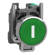 Schneider Electric - Drucktaster, Komplettgerät Drucktaster Gn XB4BA33115 1S 22Mm I Push In