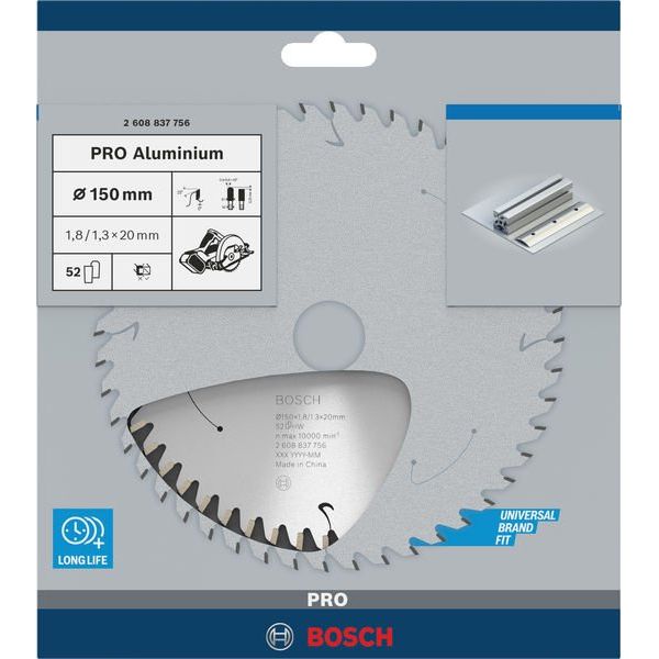 Bosch - Kreissägeblatt PRO Aluminium cordless 2608837756 Kreissägeblatt 150 x