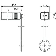 Telegärtner - Staubschutz für Steckverbindungen STX V4 Steckerschutzkappe 100022770
