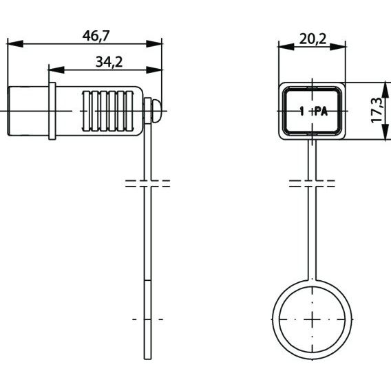 Telegärtner - Staubschutz für Steckverbindungen STX V4 Steckerschutzkappe 100022770