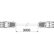 OBO Bettermann - Konfektionierte Leitung für steckbare Gebäudeinstallation Verbindungsleitung VL-WIN 3P2.5 3W 3000x27x15