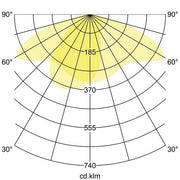 Brumberg Leuchten - Downlight/Strahler/Flutlicht LED-Fluter 60804643 3000K, asym., titan