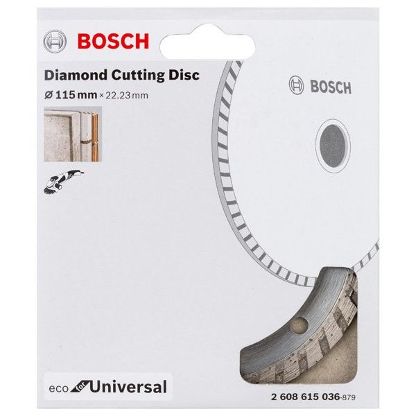 Bosch - Trenn-/Schleifscheibe Diamanttrennscheibe Turbo 2608615036 Eco For Universal
