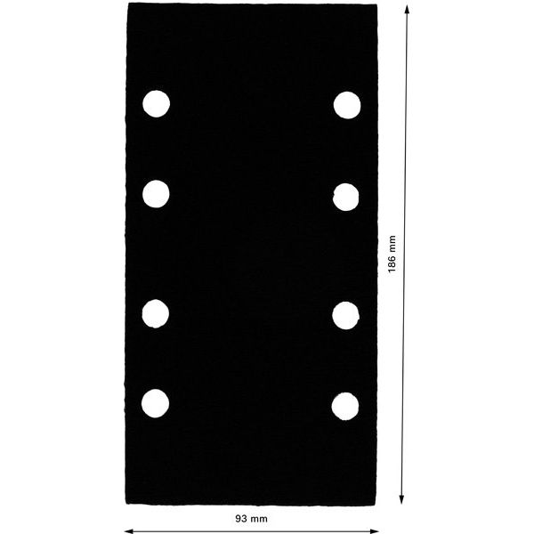 Bosch - Stützteller für Schleifwerkzeug Schleiftellerschoner, 2608000814 93 x 186 mm, 2x
